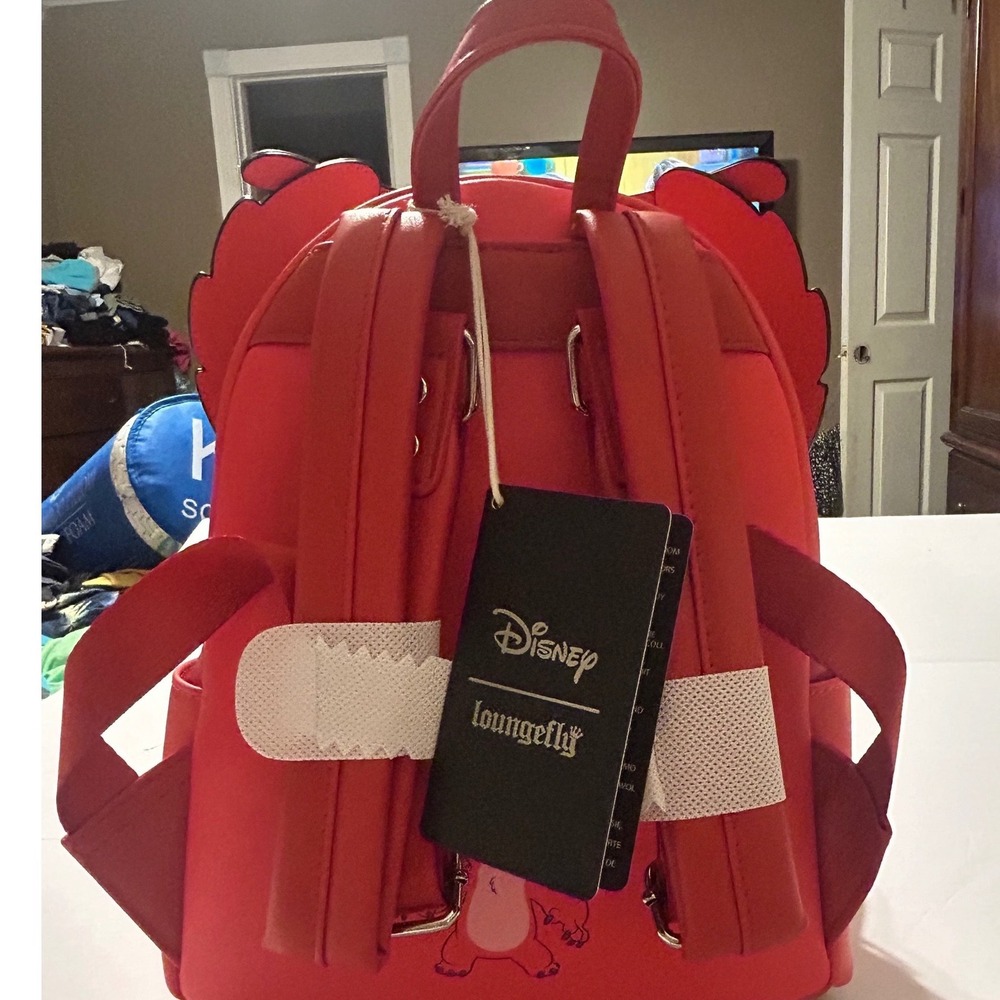 Loungefly Disney Lilo and Stitch Leroy Cosplay Mini Backpack WDBK4581 Red NEW - Picture 3 of 7